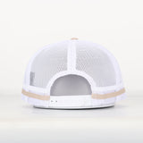 Trucker Cap - Beige & White Mid-Peak "Rippa Transport Co." Highland Cow Edition