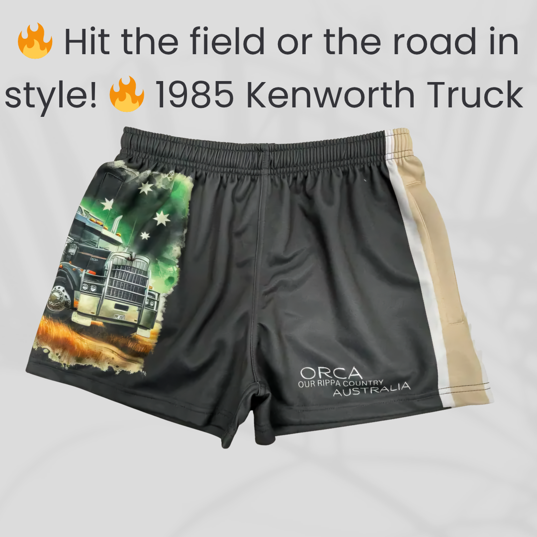 Footy Shorts - 1985 Kenworth Truck Design