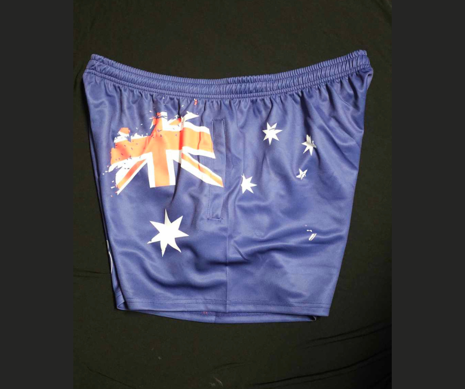 Footy Short - Aussie Flag Design