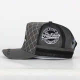Trucker Cap - Grey & Black "Rippa Transport Co." High-Peak