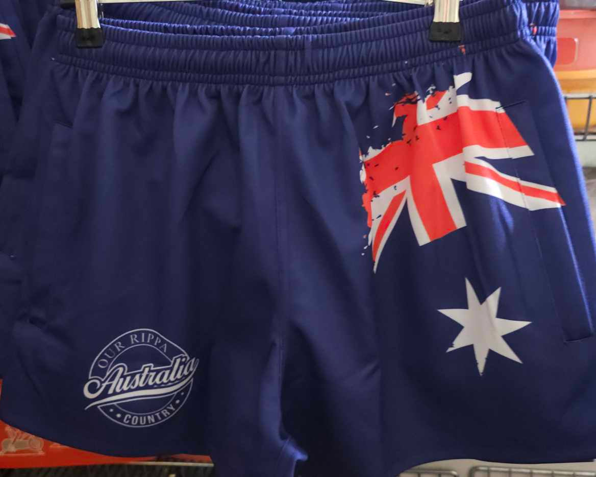 Footy Short - Aussie Flag Design