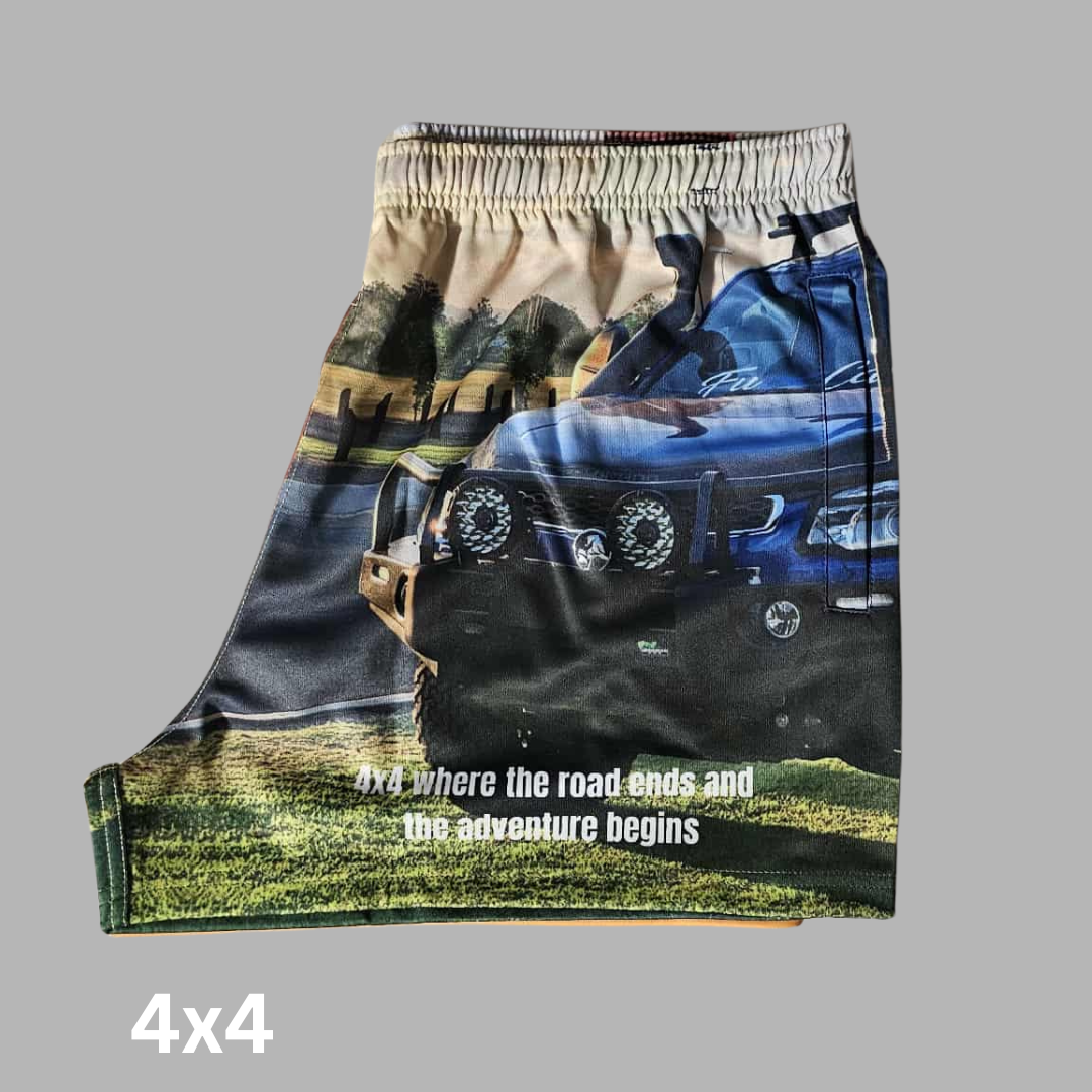 Footy Shorts - Hit the Dirt in Style with Our 4x4 Adventure Shorts!