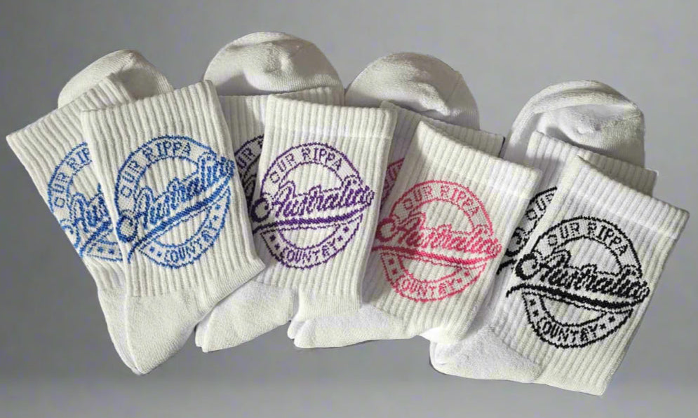 🧦 Our Rippa Country Socks – Classic Crew Style