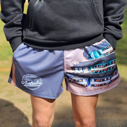 Footy Shorts - The 3 B Triples Cattle Trucks