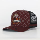 Trucker Cap - Maroon & Black "Rippa Transport Co." High-Peak