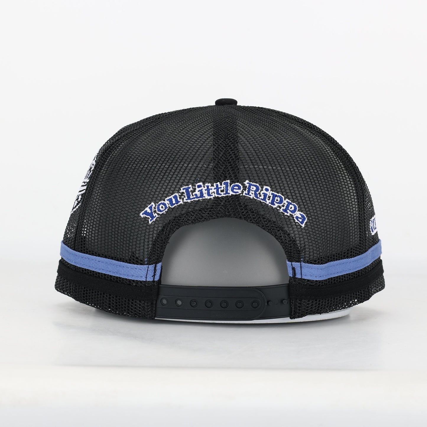 Trucker Cap - Navy Blue & Black "Rippa Transport Co." High-Peak