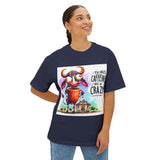 Coffee Cow Tee — “Too Much Caffeine Makes Me Crazy” Graphic Tee