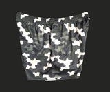 Footy Short -  Black/Green Camo Split Design