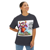 Coffee Cow Tee — “Too Much Caffeine Makes Me Crazy” Graphic Tee