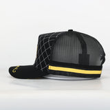 Trucker Cap - Black & Yellow "Rippa Transport Co." Mid-Peak