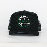 Trucker Cap - Black & Green "Rippa Transport Co." High-Peak