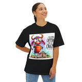 Coffee Cow Tee — “Too Much Caffeine Makes Me Crazy” Graphic Tee