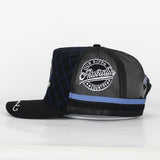 Trucker Cap - Navy Blue & Black "Rippa Transport Co." High-Peak