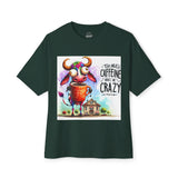 Coffee Cow Tee — “Too Much Caffeine Makes Me Crazy” Graphic Tee