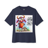Coffee Cow Tee — “Too Much Caffeine Makes Me Crazy” Graphic Tee
