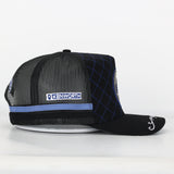 Trucker Cap - Navy Blue & Black "Rippa Transport Co." High-Peak