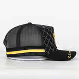 Trucker Cap - Black & Yellow "Rippa Transport Co." Mid-Peak