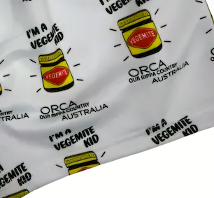 Footy Shorts -Wear Your Aussie Pride!  I'm a Vegemite Kid Design