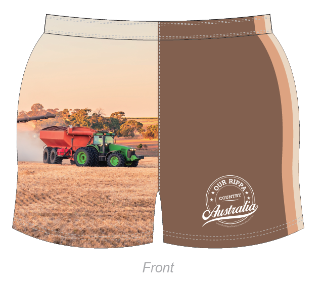 Footy Short - Harvest Time Design
