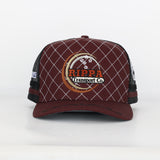 Trucker Cap - Maroon & Black "Rippa Transport Co." High-Peak