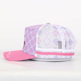 Trucker Cap - Pink & Purple Mid-Peak "Rippa Transport Co." Aztec Mesh Edition