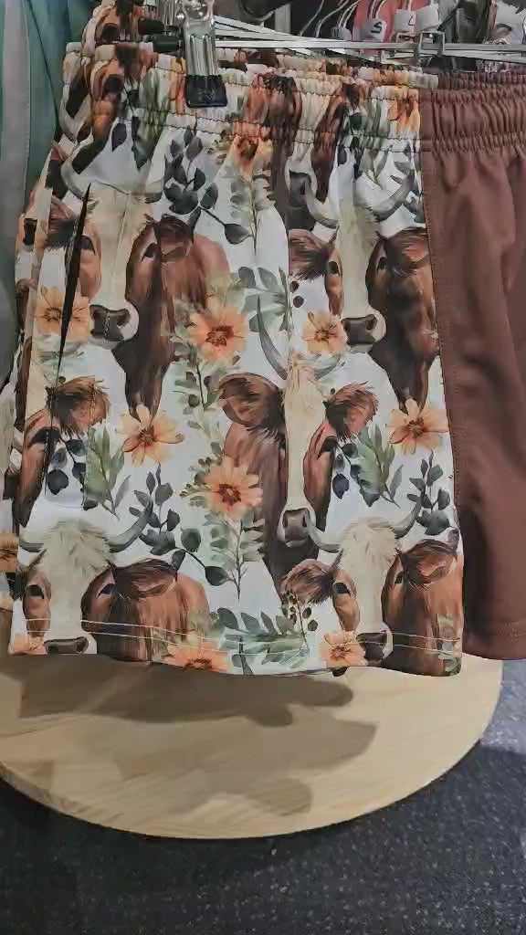 Footy Shorts - Farm Fresh Style with a Floral Twist!