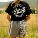 Footy Short -  Camo & Khaki Split Design
