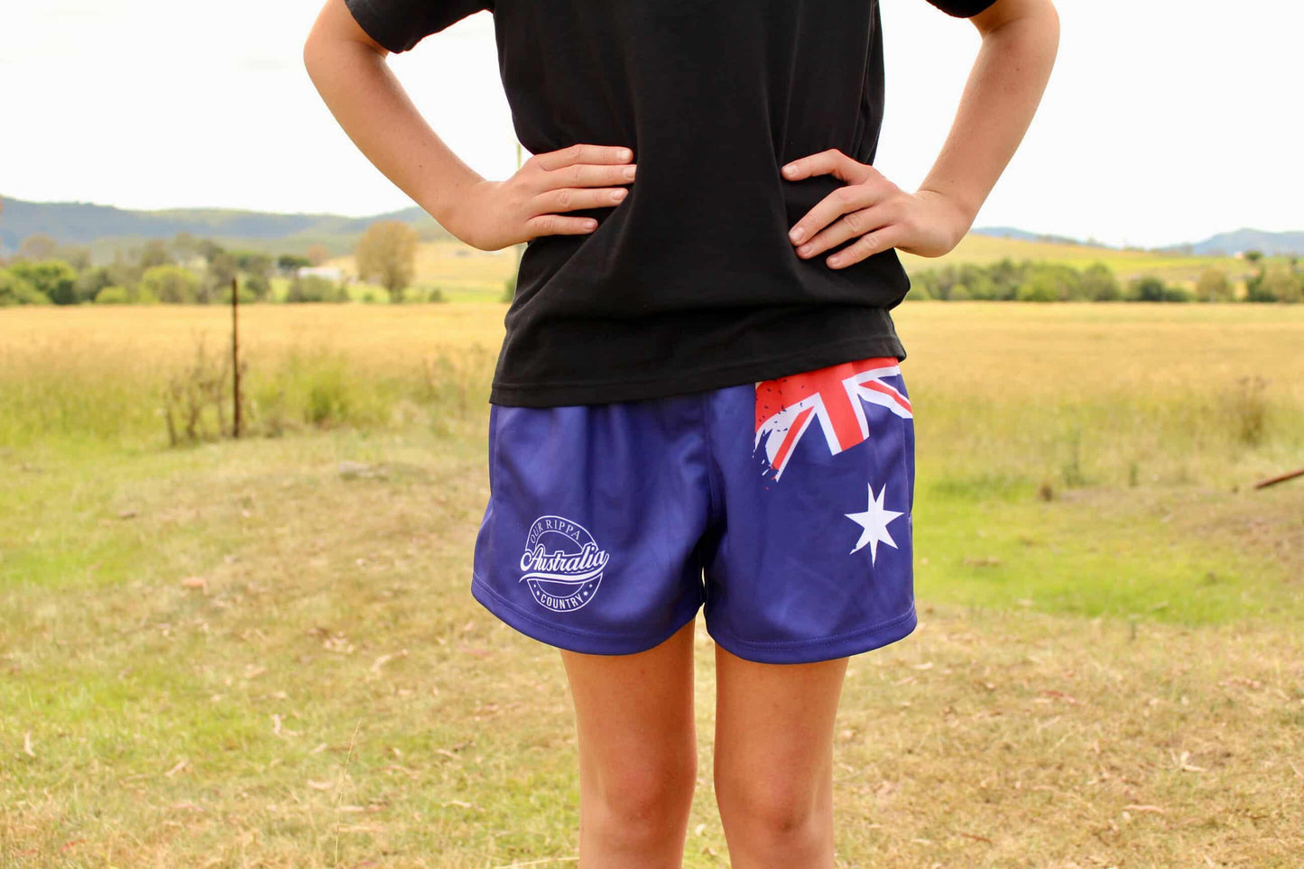 Footy Short - Aussie Flag Design