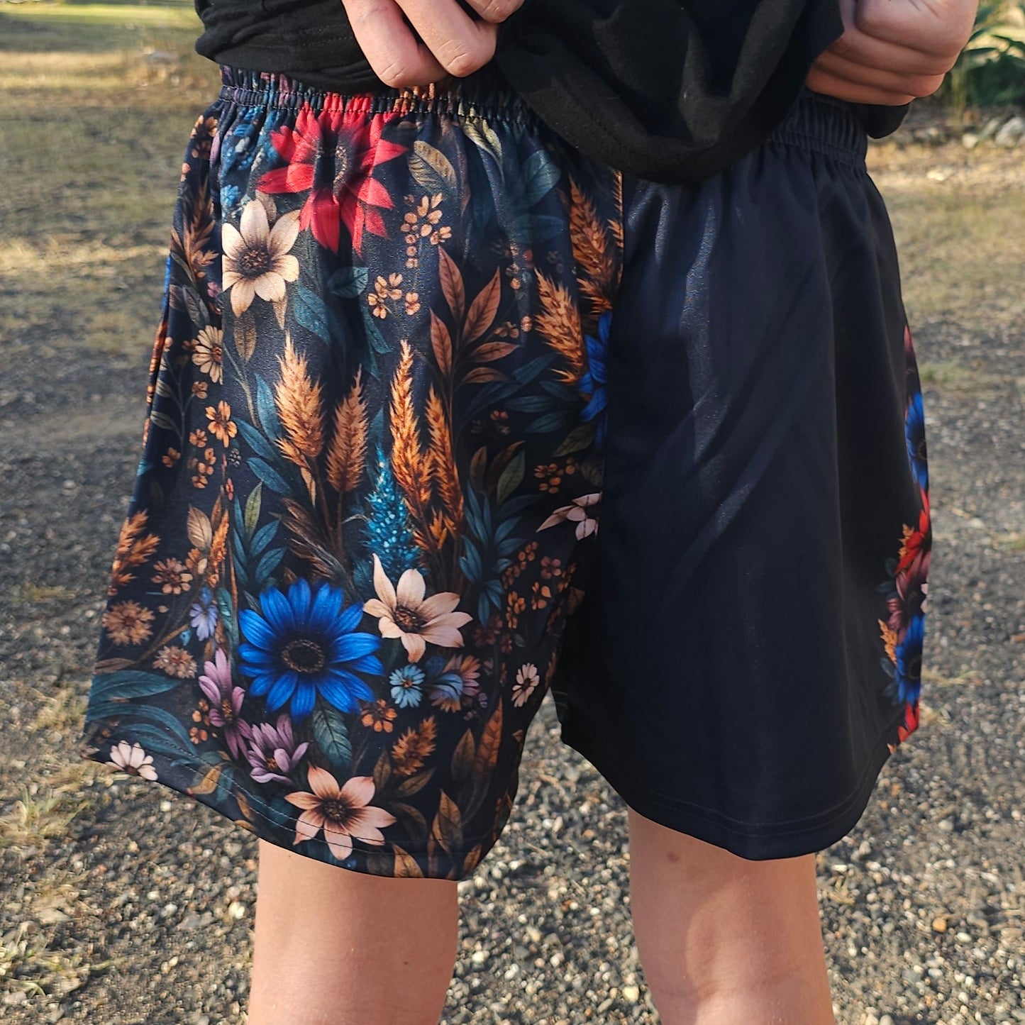 Footy Shorts - Flowers