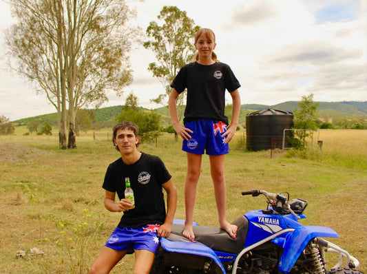 Footy Short - Aussie Flag Design