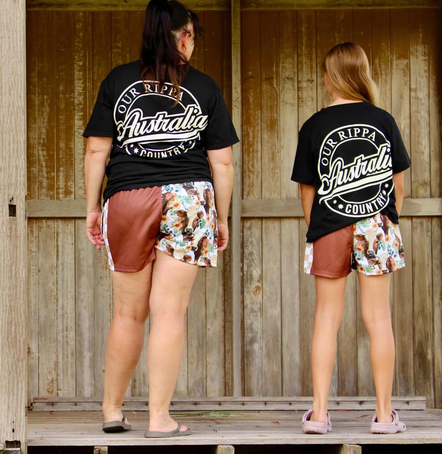 Footy Shorts - Farm Fresh Style with a Floral Twist!