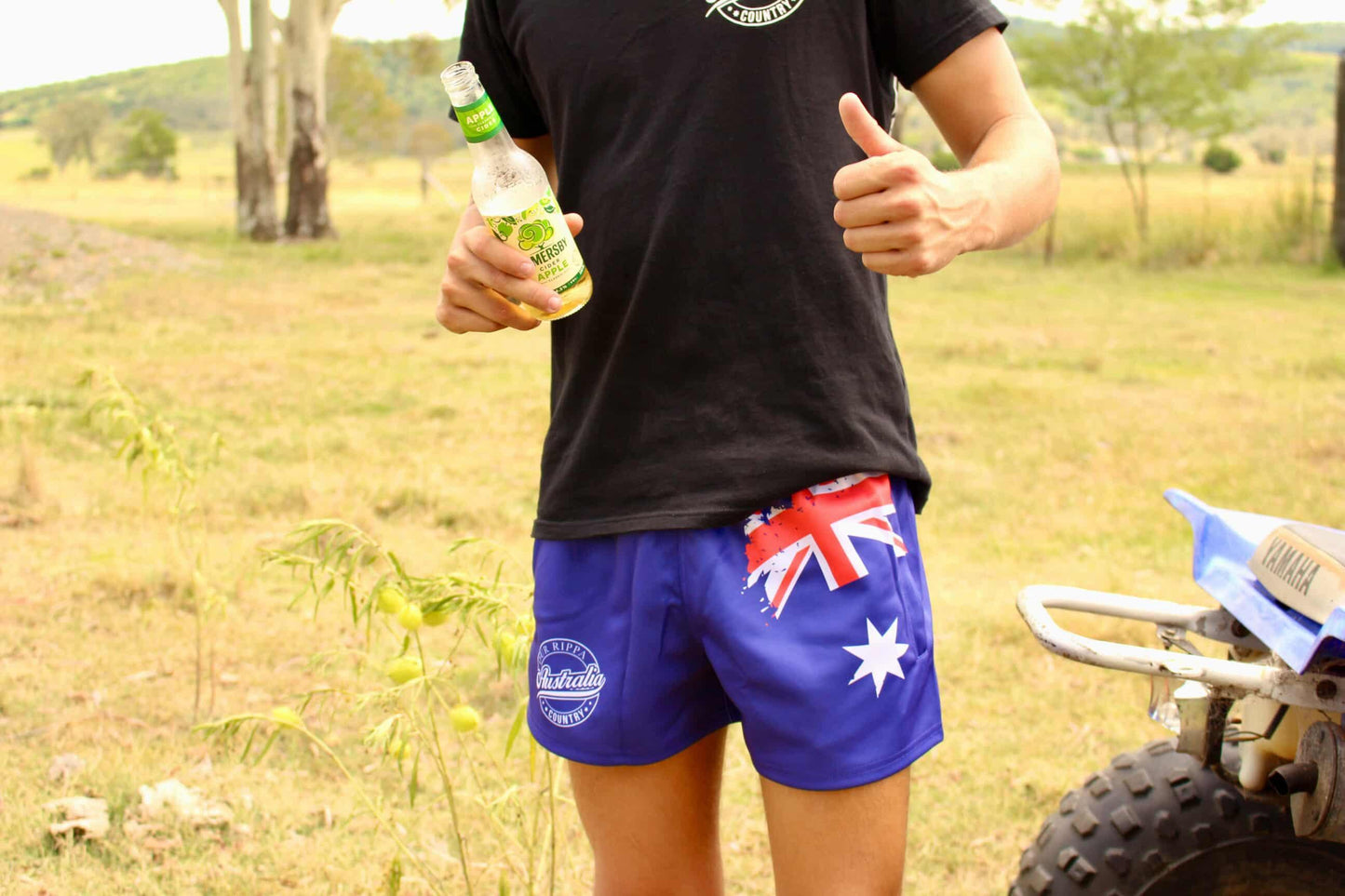 Footy Short - Aussie Flag Design