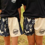 Footy Short - Chickens, Flowers & Pots Design