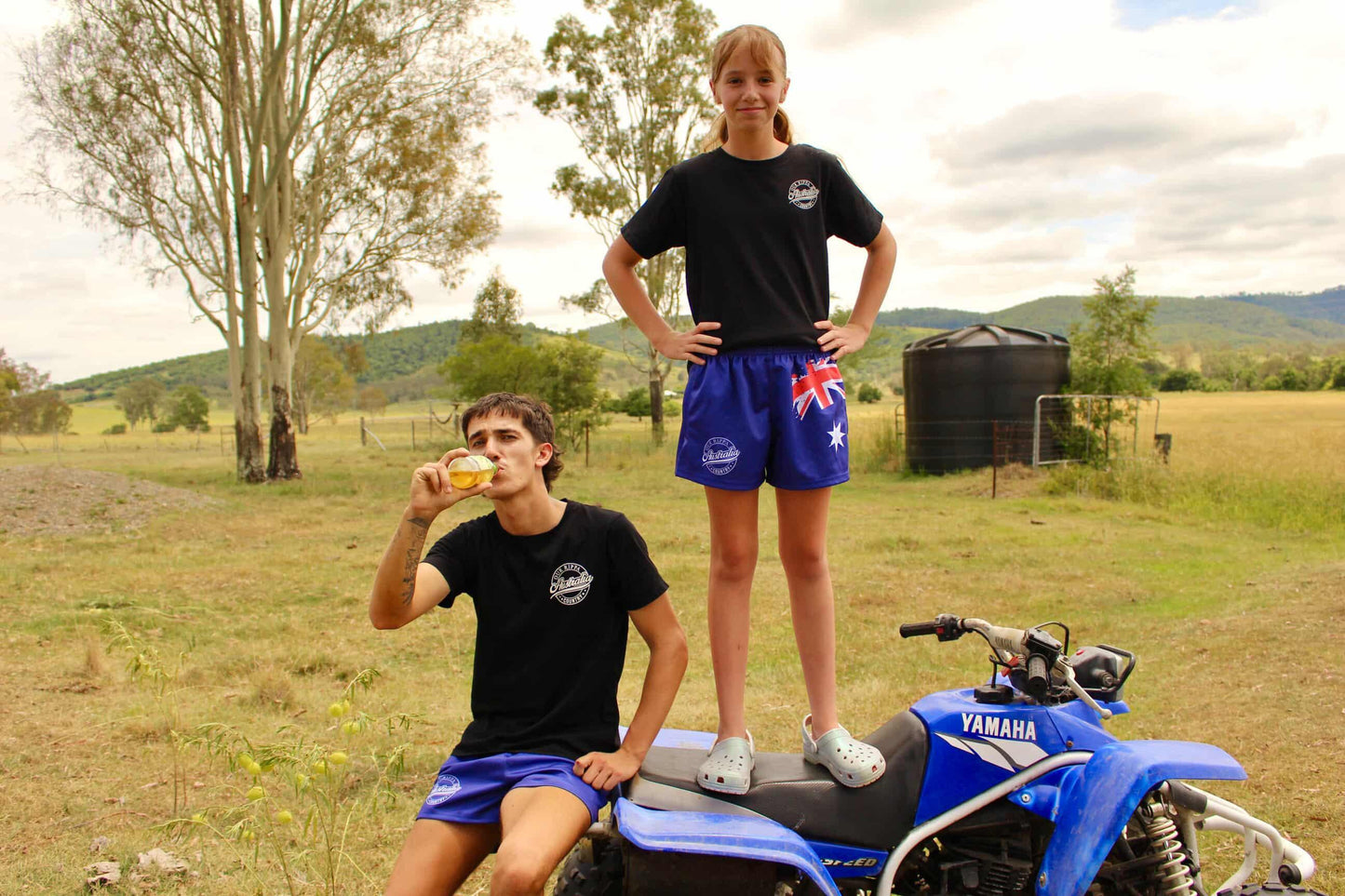 Footy Short - Aussie Flag Design