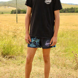 Footy Short -  Blue Camo & Khaki