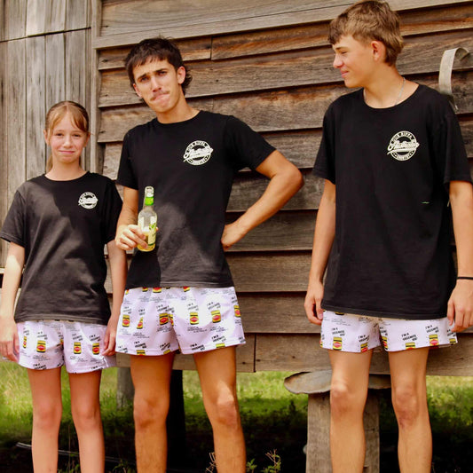 Footy Shorts - I'm a Vegemite Kid Design