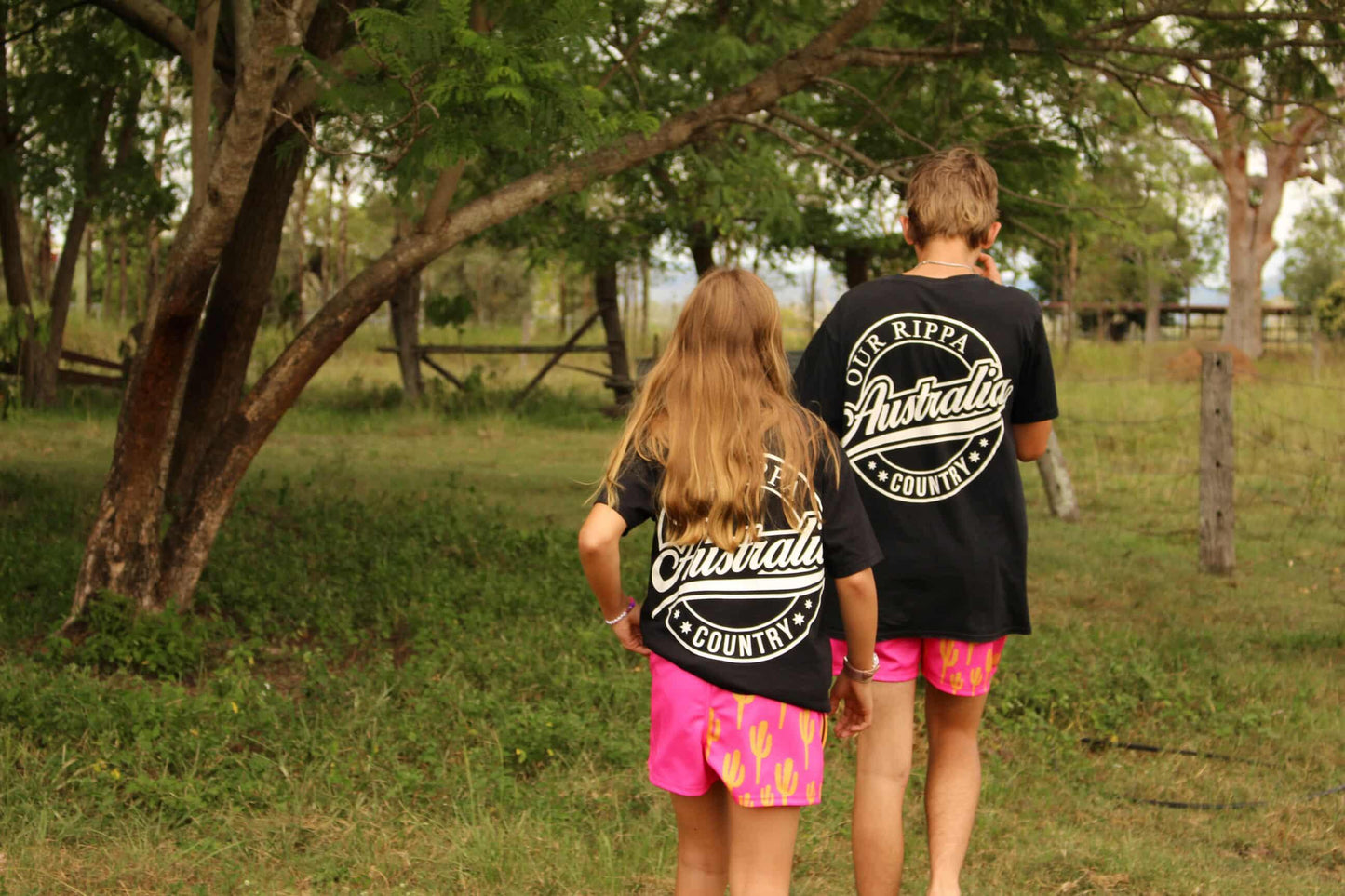 Footy Short - Hot Pink with Yellow Cactus