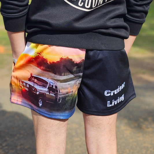 .Footy Shorts - Landcruisers - Cruiser Living