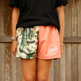 Footy Short -  Flowers, Cactus & Boots Design
