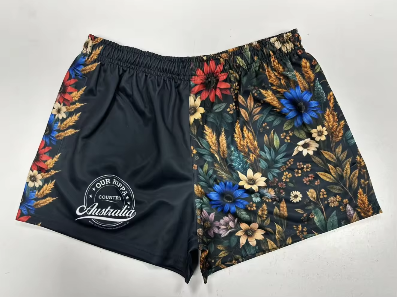 Footy Shorts - Flowers