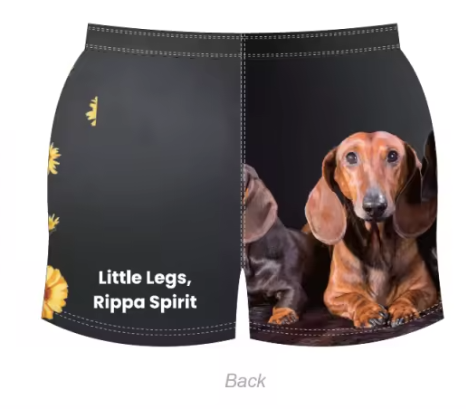 Footy Shorts - Dachshund Little Legs Rippa Spirit