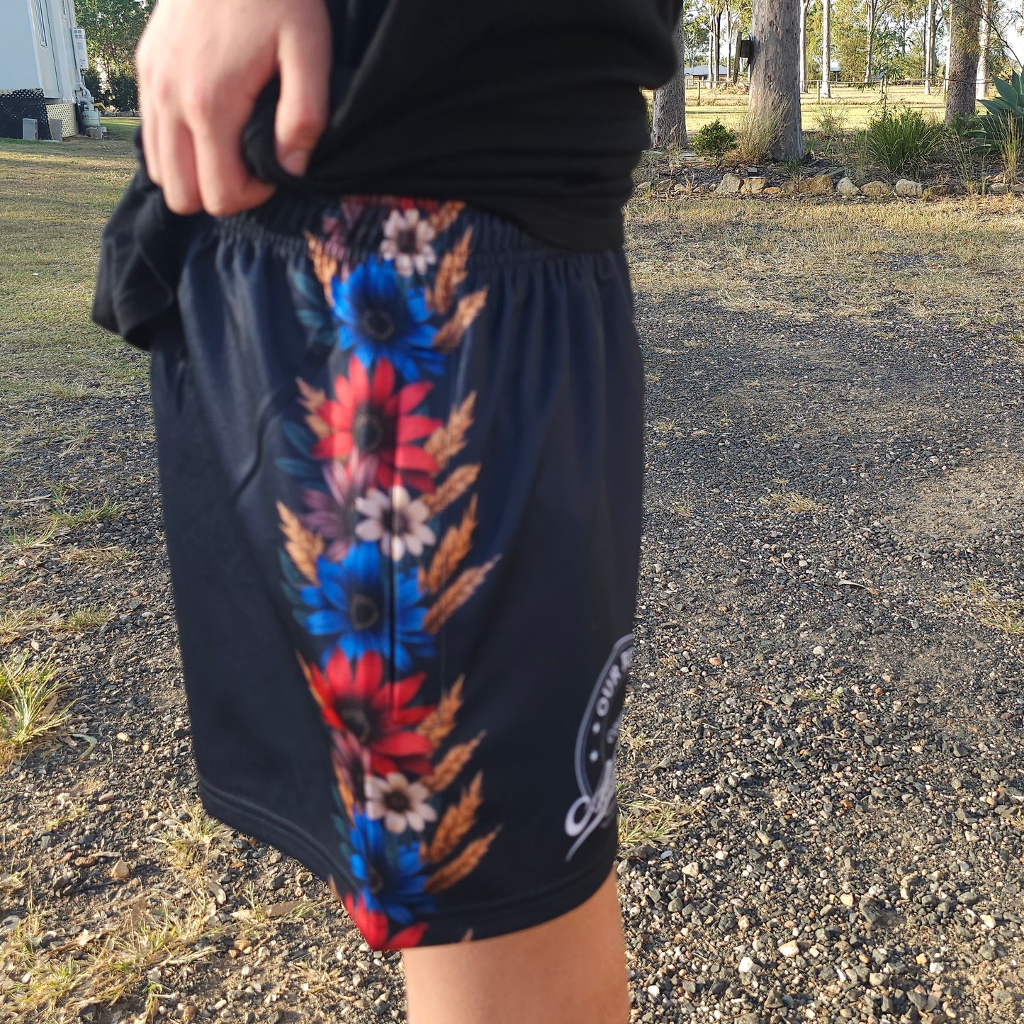 Footy Shorts - Flowers