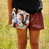 Footy Shorts - Farm Fresh Style with a Floral Twist!